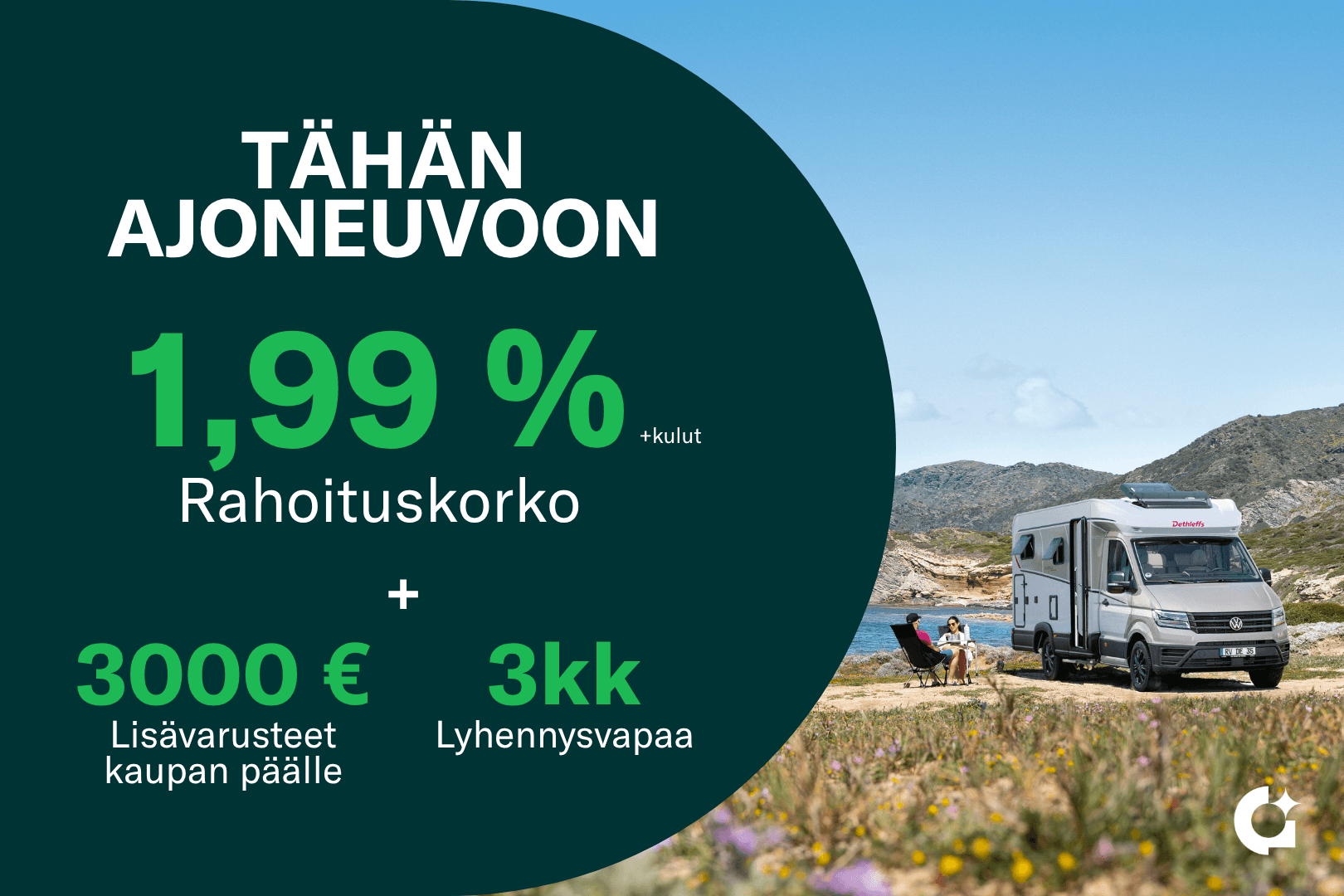 Sunlight Cliff 600 2.2 BlueHDi 140hv **HETI TOIMITUKSEEN, AUTOMAATTI, MARKIISI, BASIC-PAKETTI**, kuva 2