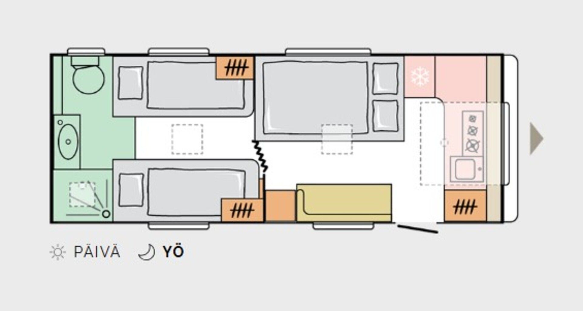 Adria Adora 613 HT ** TULOSSA, ALDE, ERILLISVUOTEET, PLUSPAKETTI **, kuva 4