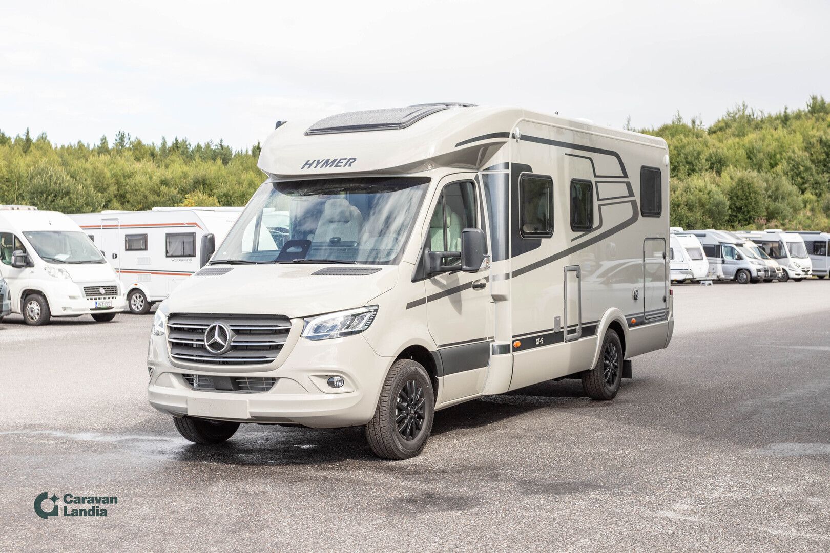 Hymer GT-S 600 417 CDI 170hv ** HETI TOIMITUKSEEN, UUTUUSMALLI, ERILLISVUODE, STONE GREY ULKOVÄRI, TRUMA-DIESEL **, kuva 5