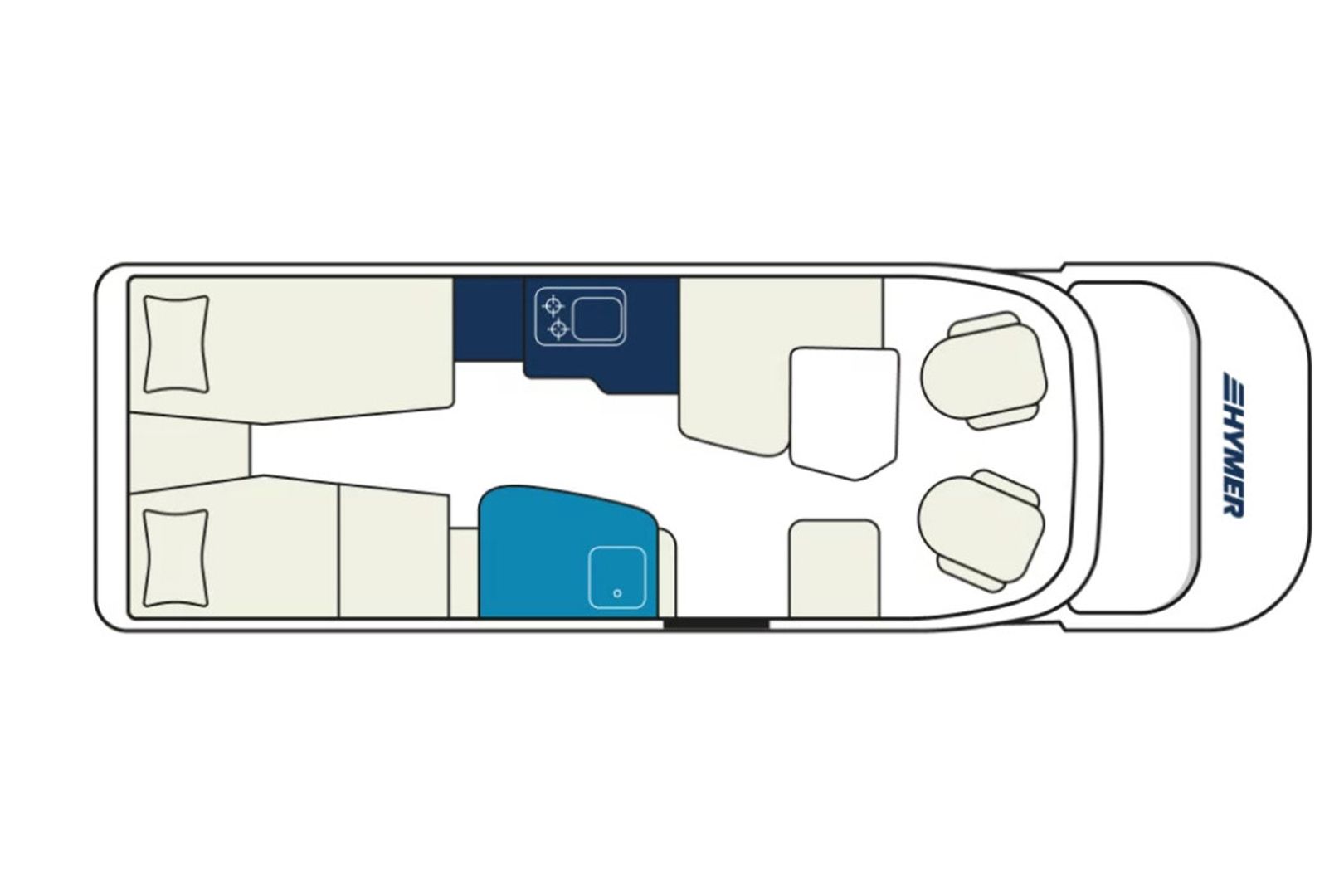 Hymer GT-S 600 417 CDI 170hv ** HETI TOIMITUKSEEN, ERILLISVUODE, STONEGREY ULKOVÄRI, TRUMA-DIESEL ***, kuva 32