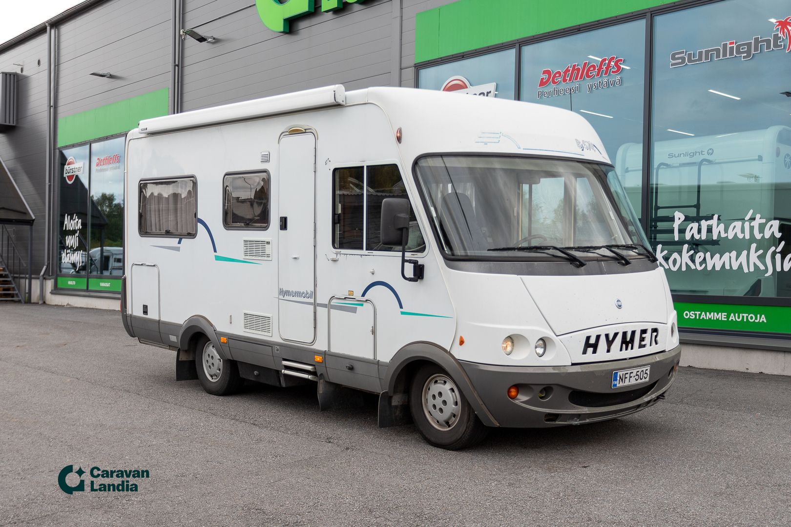 Hymer B 574 2.8 JTD 130hv ** TRUMA, HUBBET-LASKUVUODE, PP-TELINE **, kuva 1