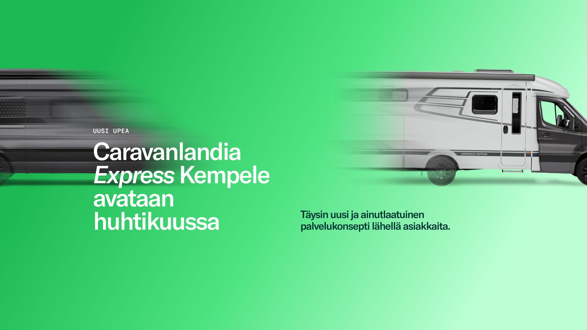 Caravanlandia Express avataan huhtikuussa 2025.